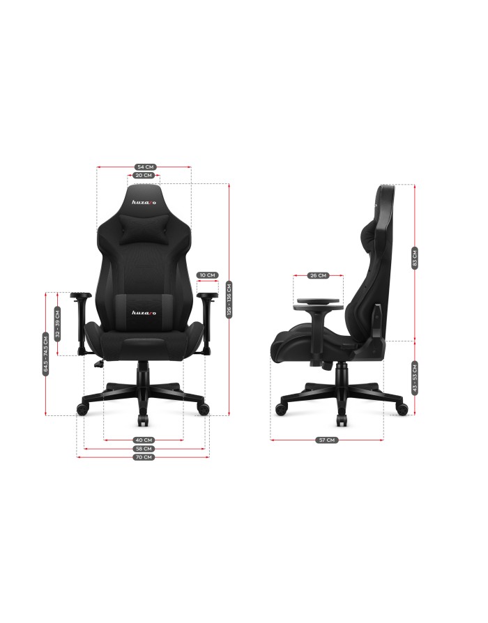 Karrige Huzaro HZ-FORCE, 7.6, e zezë