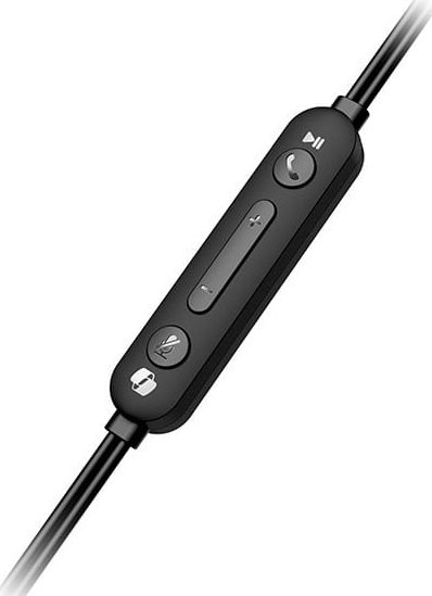 Kufje me mikrofon Genius HS-220U-C Copilot, USB-C, ultra të lehta, të zeza