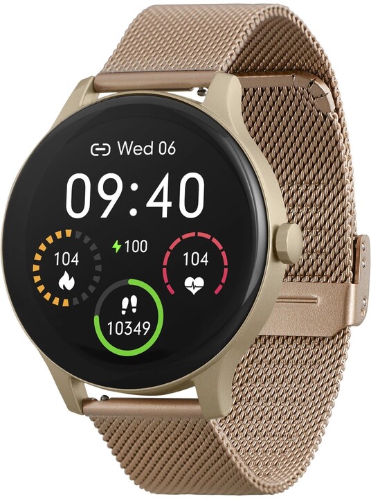 Orë e mençur Garett Smartwatch Classy, verdhë