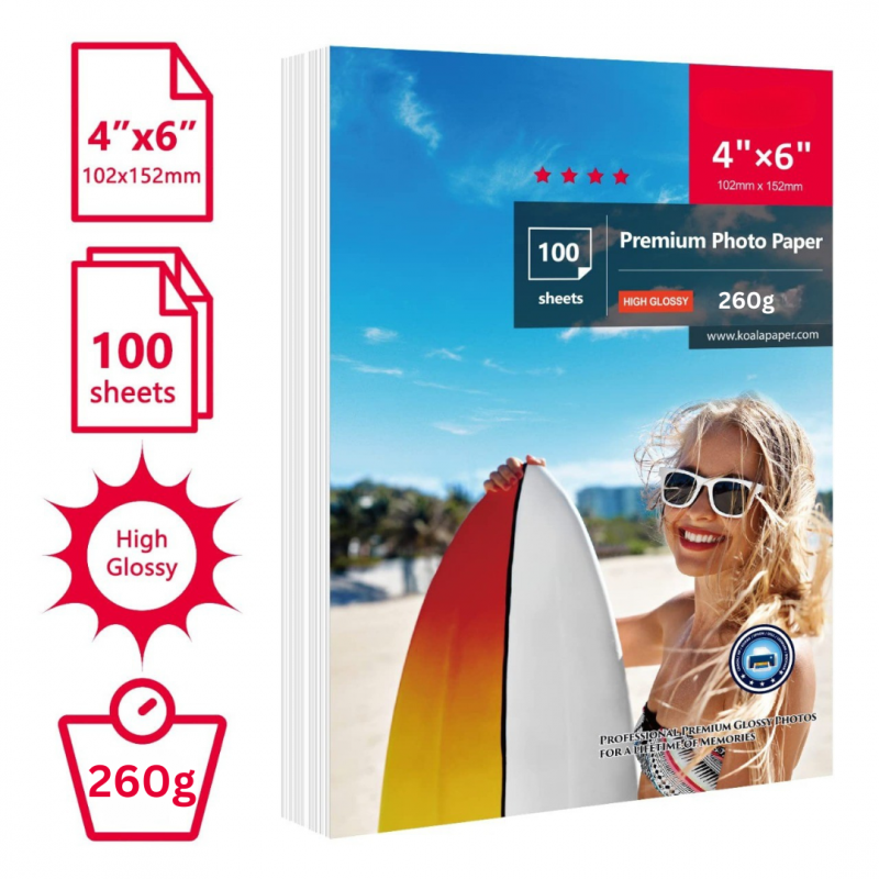 Glossy Photo Paper 10x15cm - 100sheets