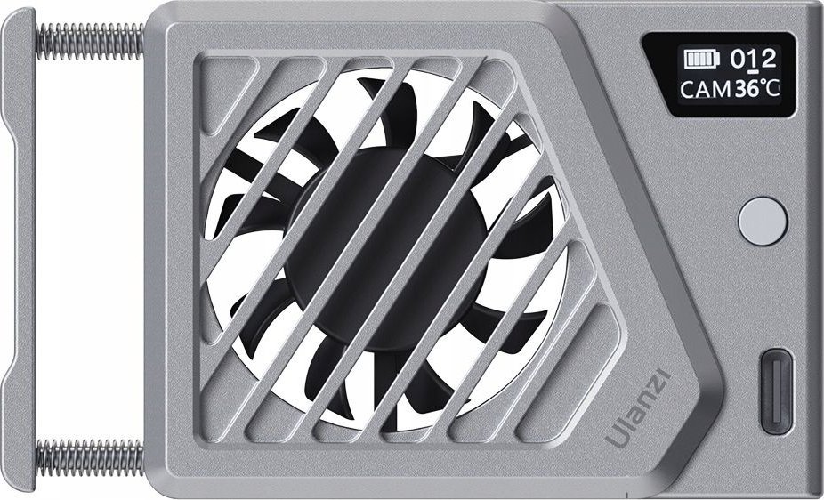 Ftohës ndriçimi Ulanzi Cooling Fan CA25 V2, me kapëse clamp, silver