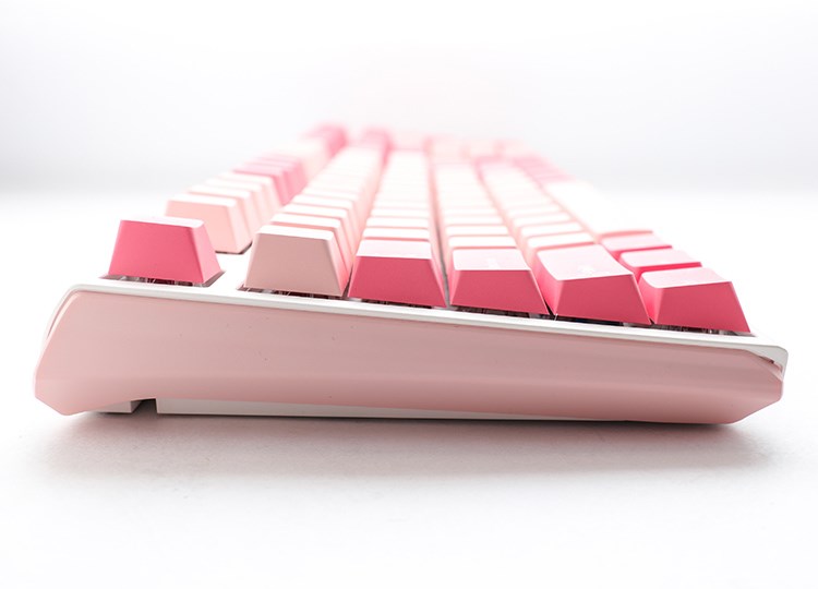Tastierë lojërash Ducky One 3 Gossamer, Cherry MX Black Clear Top, rozë