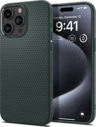 Mbështjellës telefoni Spigen Liquid Air, për iPhone 16 Pro, TPU, Abyss Green