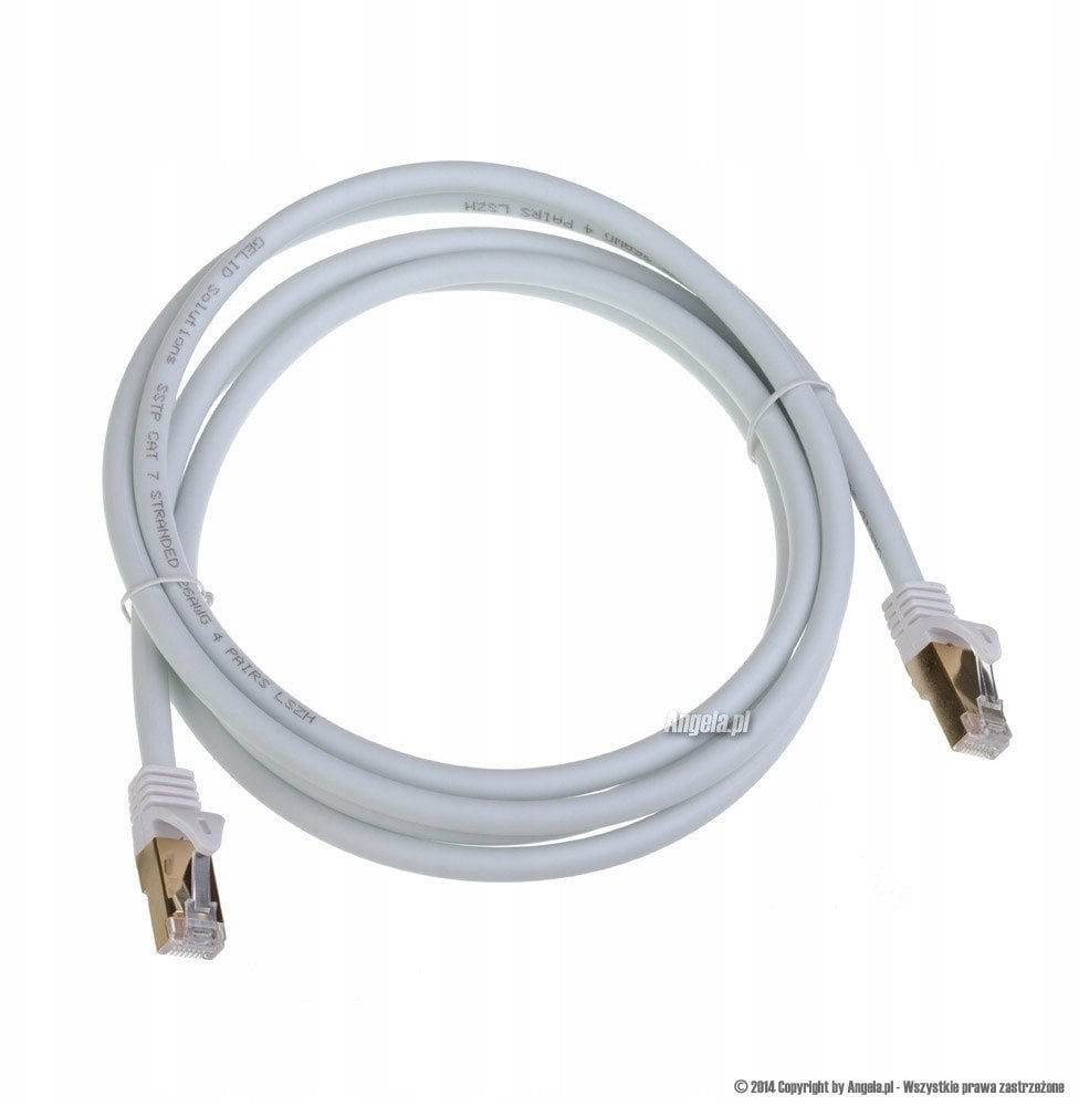 Kabllo rrjeti Gelid Patch Cable CAT 7, 2m, e bardhë