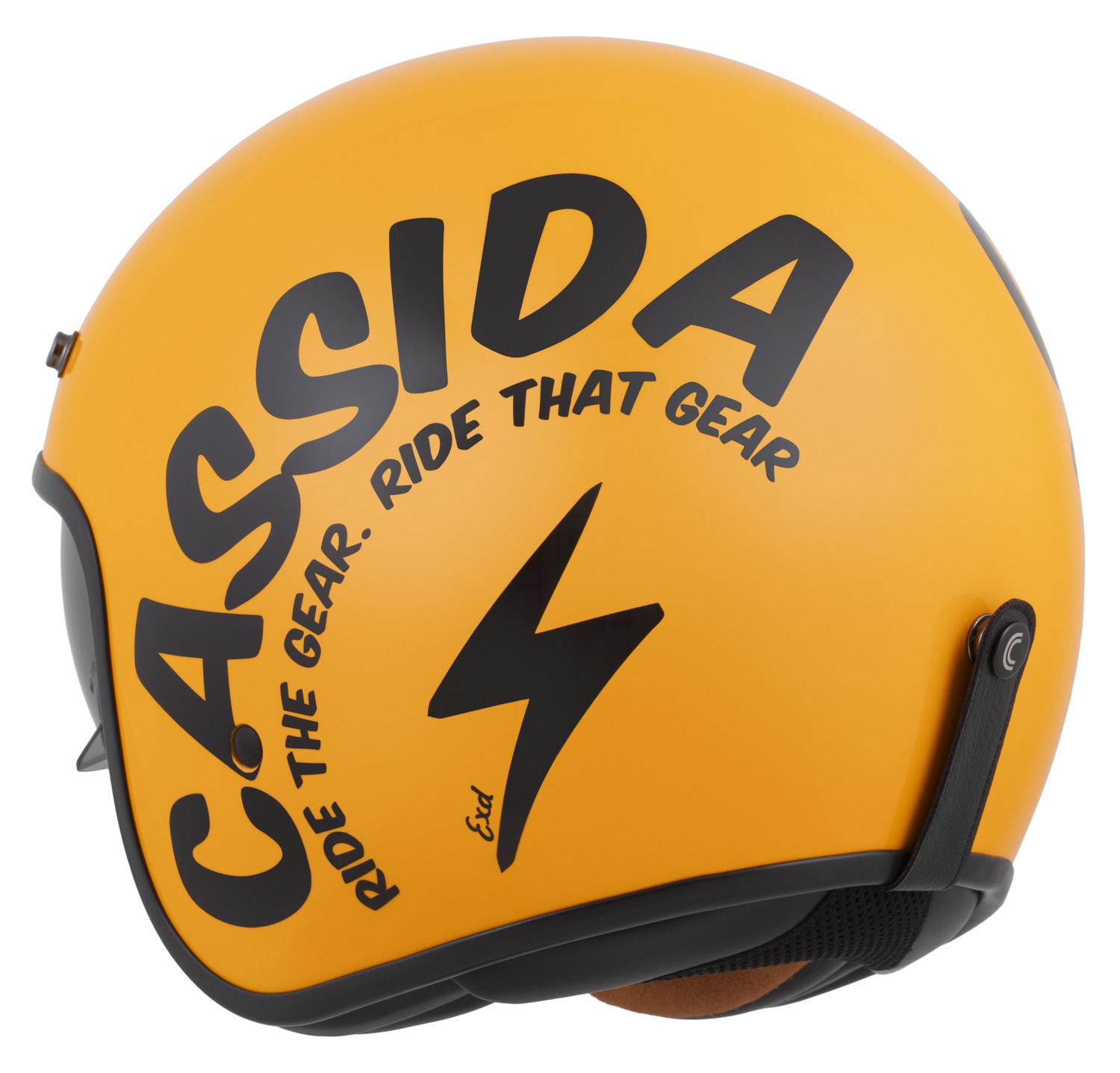 Helmetë moto CASSIDA Oxygen 2.0 Gear, diellore, ECE 22.06, verdhë e zezë