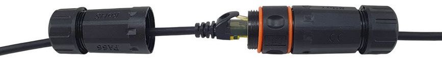 Мрежен кабел Equip Patch Cable Cat6A Outdoor, S/FTP, 1m, црн