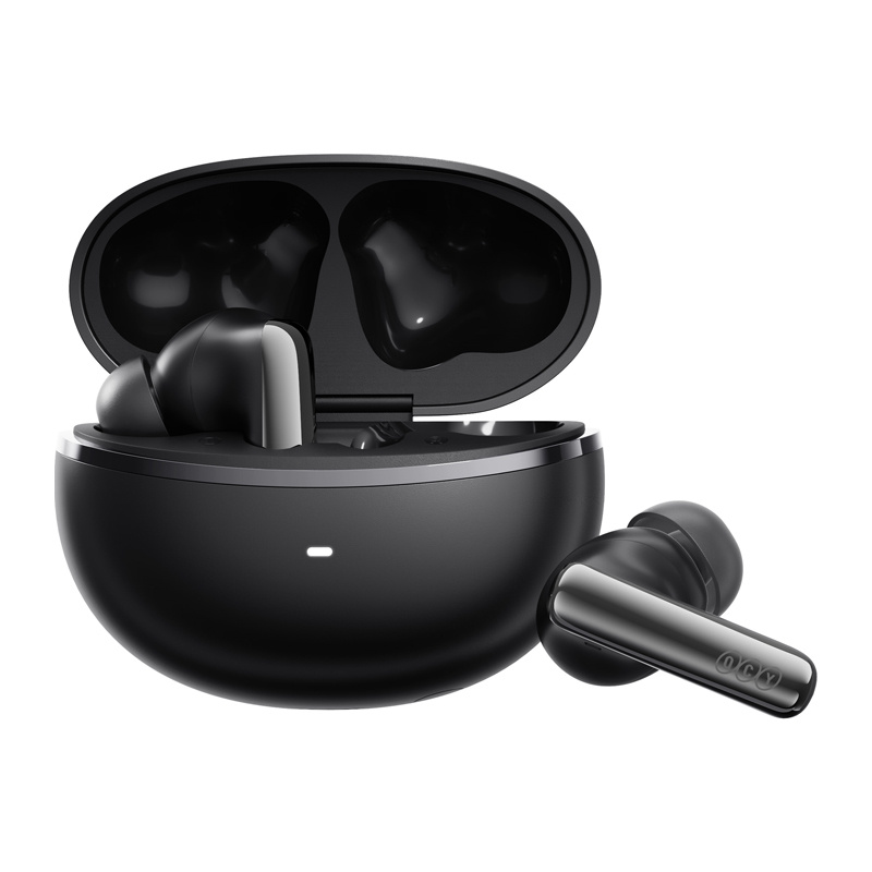 Kufje wireless QCY MeloBuds N70, Adaptive ANC, Bluetooth, të zeza