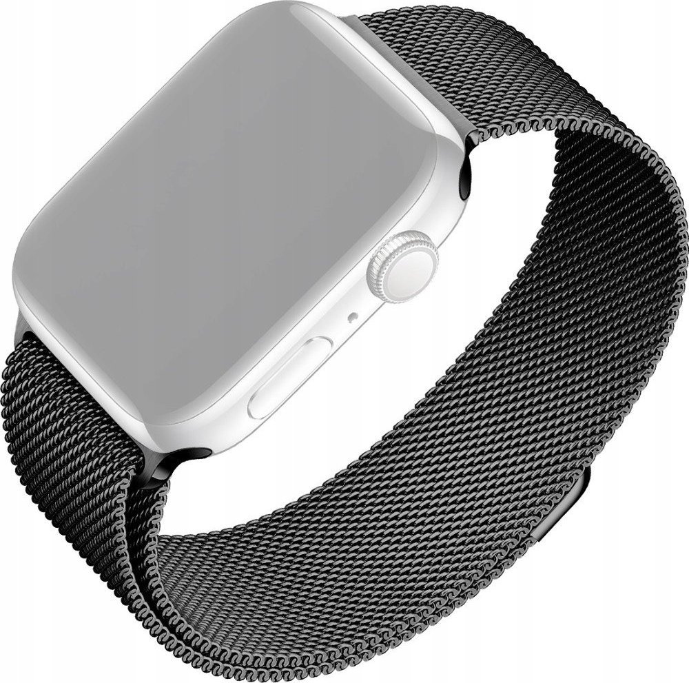 Rrip dore Apple Watch Fixed Mesh, 42/44/SE/45/49mm, çelik inox, i zi