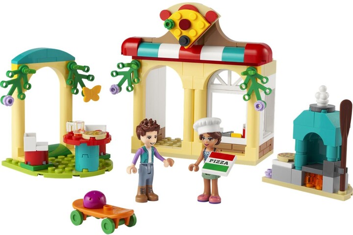 Set lodër LEGO® Friends 41705 Pizzeria in the town of Heartlake, 144 pjesë
