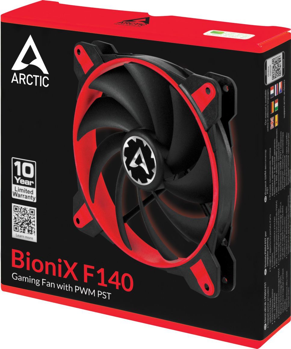 Ладилник Arctic BioniX F140, црвен/црн