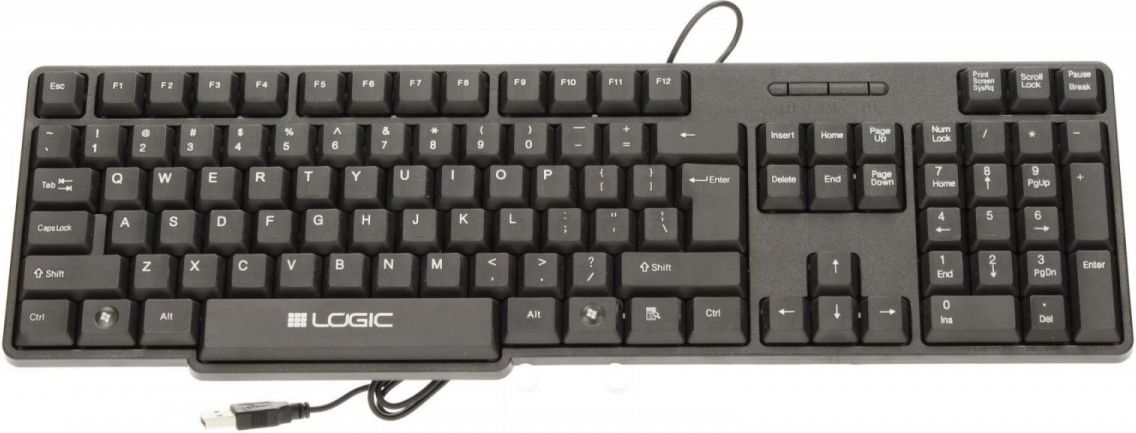 Tastierë me kabllo Logic Concept LK-12 US (K-LC-LK12-100),e zezë