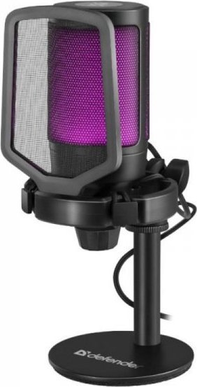 Mikrofon USB Defender Impulse GMC 600, kondensator, RGB, i zi