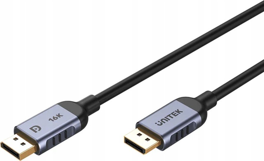 Kabllo DisplayPort Unitek, 2.1, 8K 120Hz, 3m, e zezë