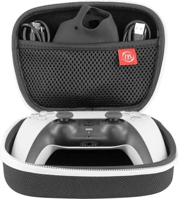 Etui për pult JYS, për PS5 dhe PS4, rezistent ndaj goditjeve, i zi