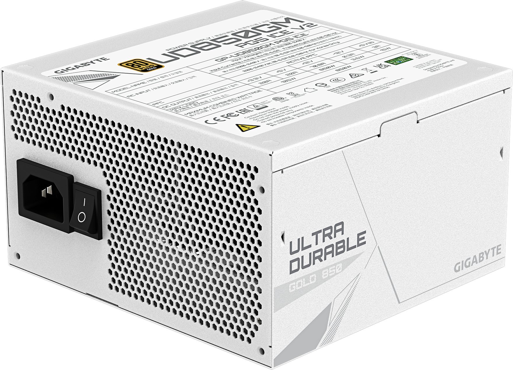 Furnizues energjie GIGABYTE UD850GM PG5 V2 ICE, 850W, 80 PLUS Gold, plotësisht modular 3