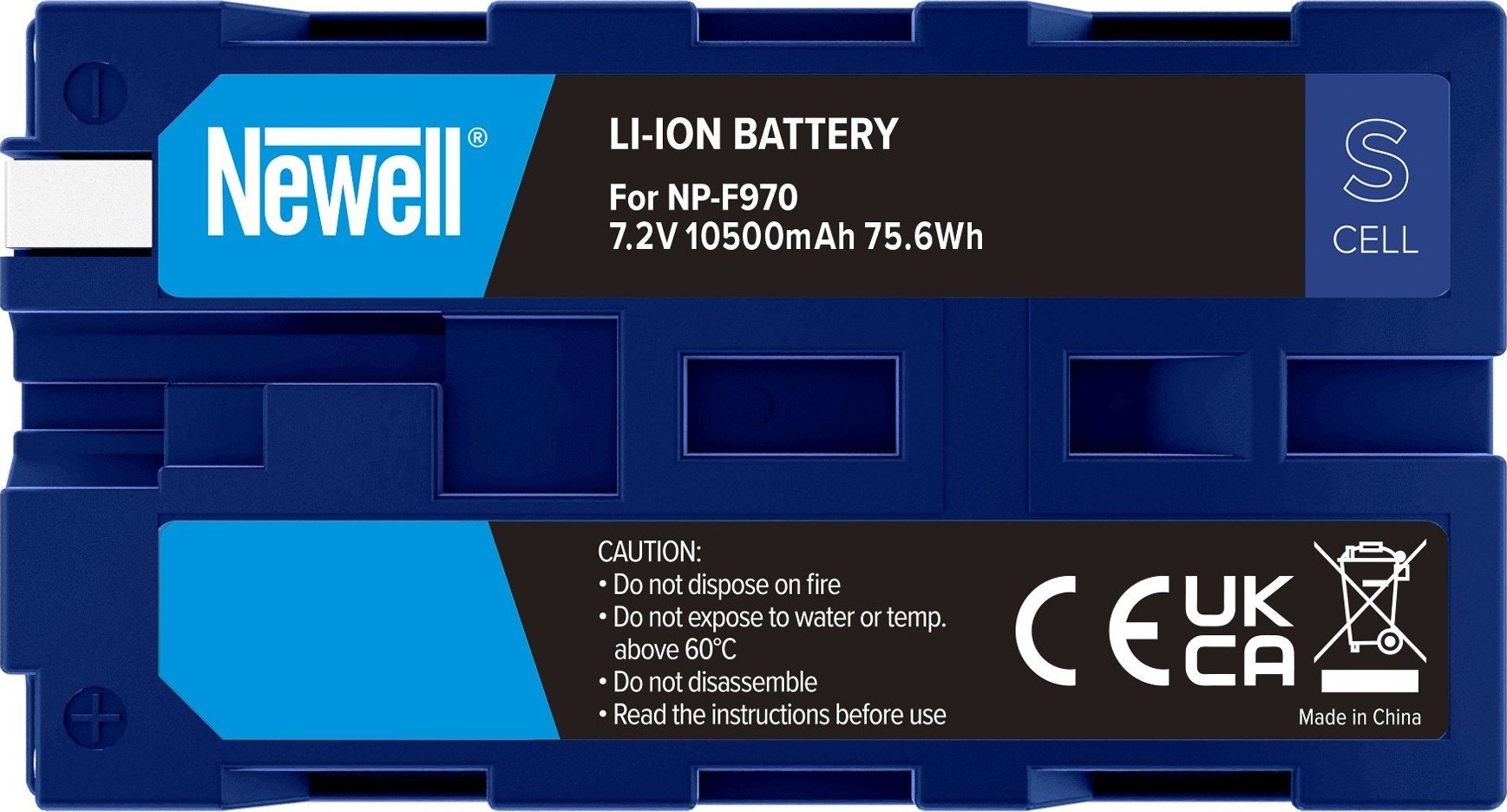 Bateri Newell SupraCell Protect NP-F970, për Sony, kapacitet i lartë, blu