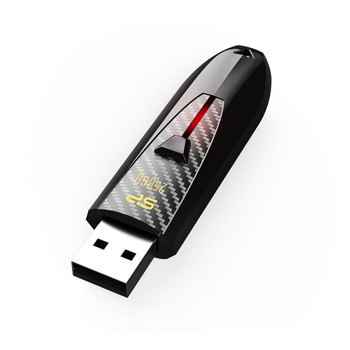 USB Silicon Power Blaze B25, 256GB, e zezë