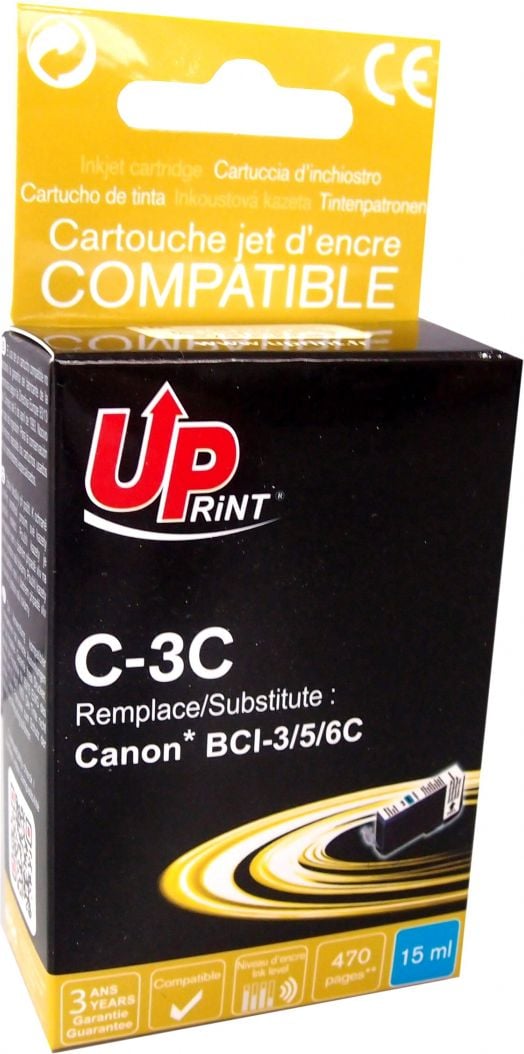 Kasetë boje Canon Compatible BCI-3 BCI-6C, cyan