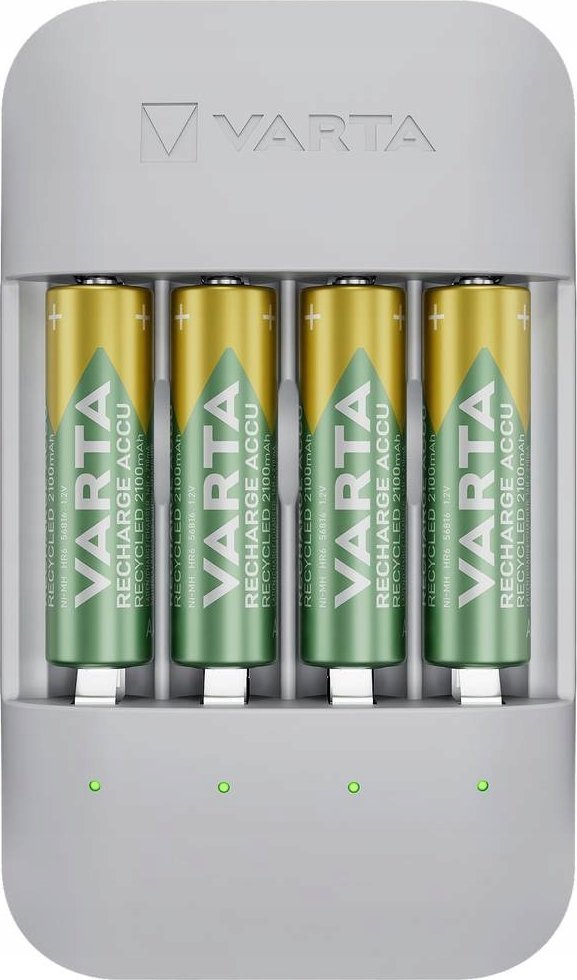 Karikues baterish Varta Eco Pro 57683101121, AA dhe AAA NiMH, karikim i shpejtë, mbështjellës i ricikluar