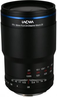 Objektiv Laowa 90mm f/2.8 2x Ultra Macro APO për L-Mount, fokus manual, i zi