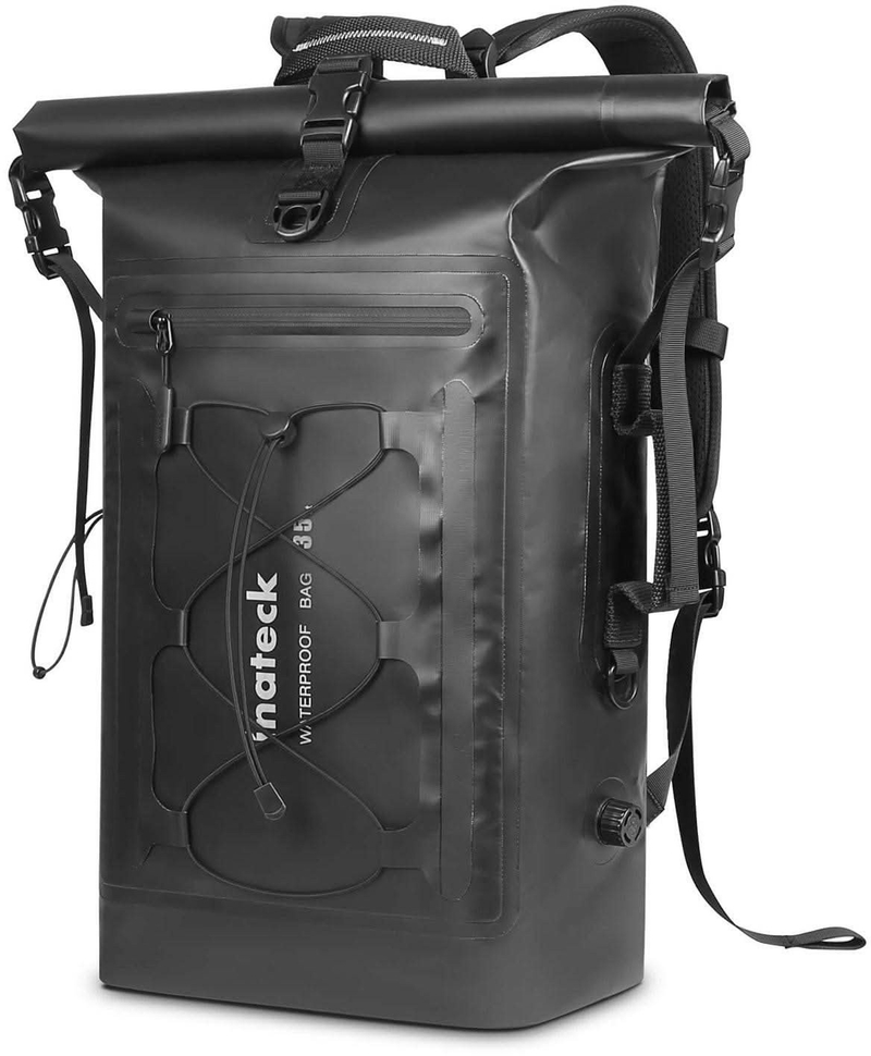 Çantë shpine Inateck Waterproof, kapacitet i madh, për çiklizëm dhe mal, e zezë