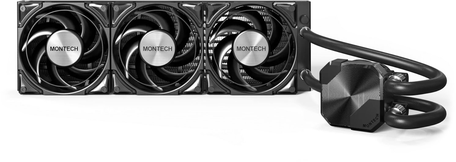 Ftohës uji CPU Montech HyperFlow Silent 360, All in One, 360mm, i zi