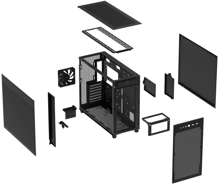Kuti kompjuteri ASUS Prime AP303 Mesh, miditower, USB Type C, e zezë