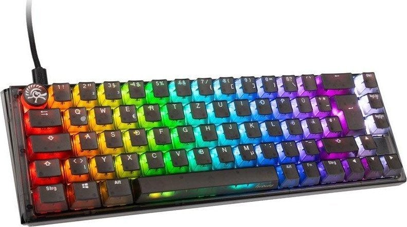 Tastierë gaming Ducky One 2 Pro Mini, mekanike Cherry MX Red, RGB, e zezë e bardhë