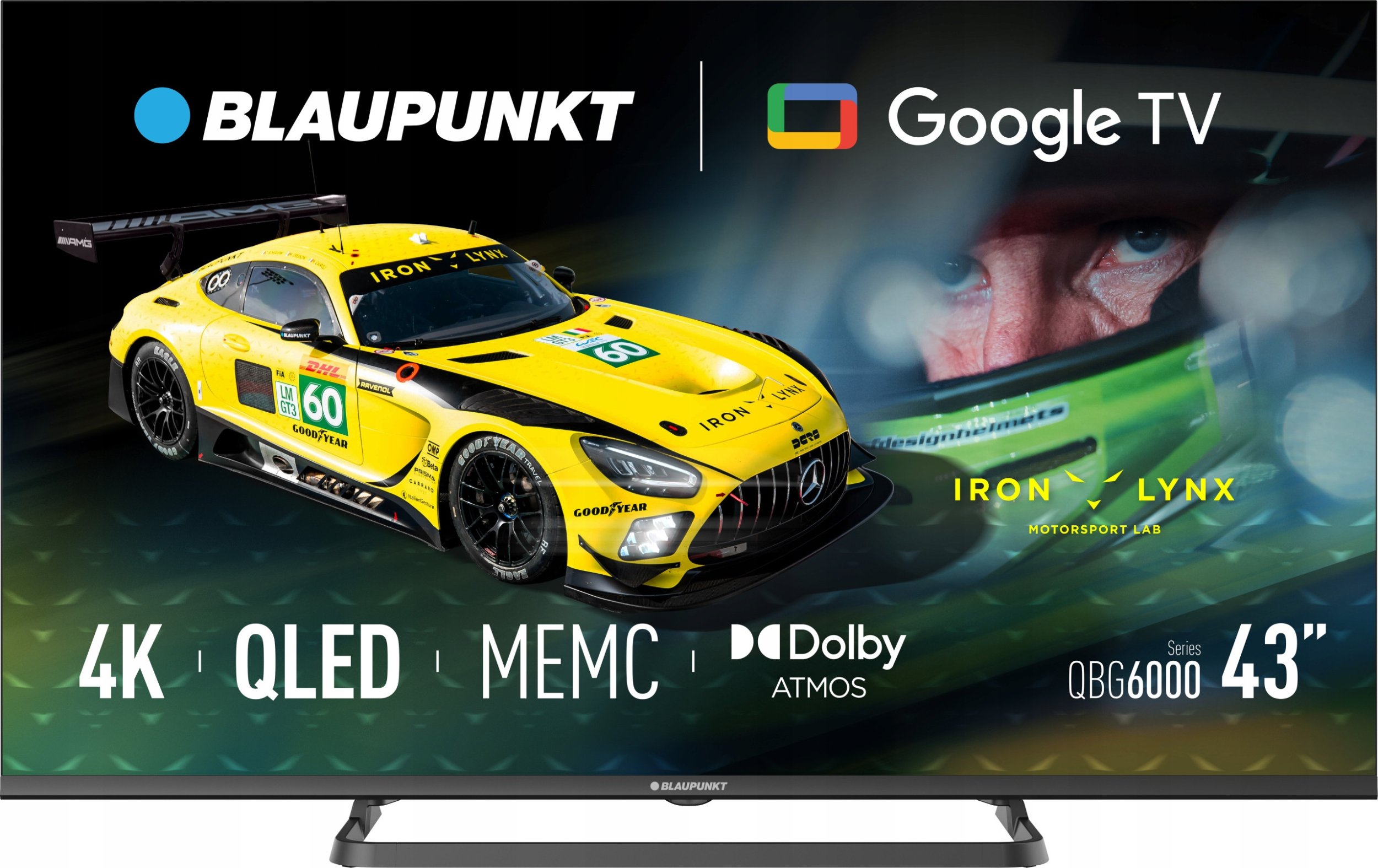 Televizor QLED Blaupunkt 43QBG6000S, 43", 4K Ultra HD, Google TV, i zi