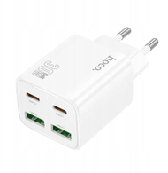 Karikues muri Hoco N56, 4 porta USB Type C dhe USB A, 20W PD QC3.0, i bardhë