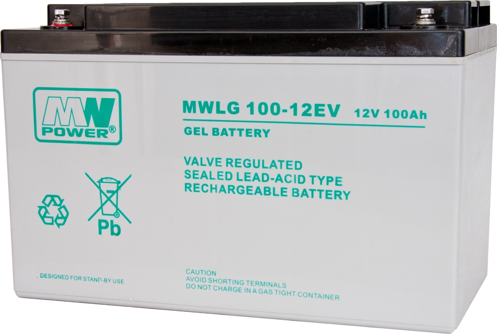Bateri xheli MW POWER MWLG 100-12EV, 12V, 100Ah, gri