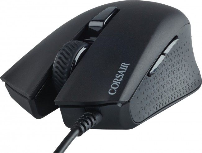 Гејминг глушец Corsair HARPOON RGB PRO, со кабел, оптички, црн