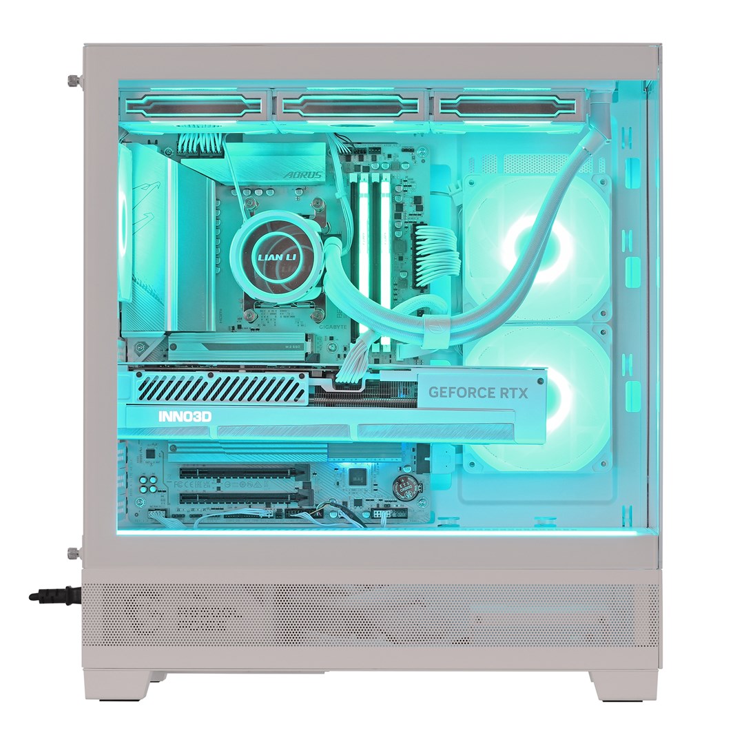 Kompjuter Actina View 7800X3D, 32GB, 1TB, RTX 4070TiS, i bardhë