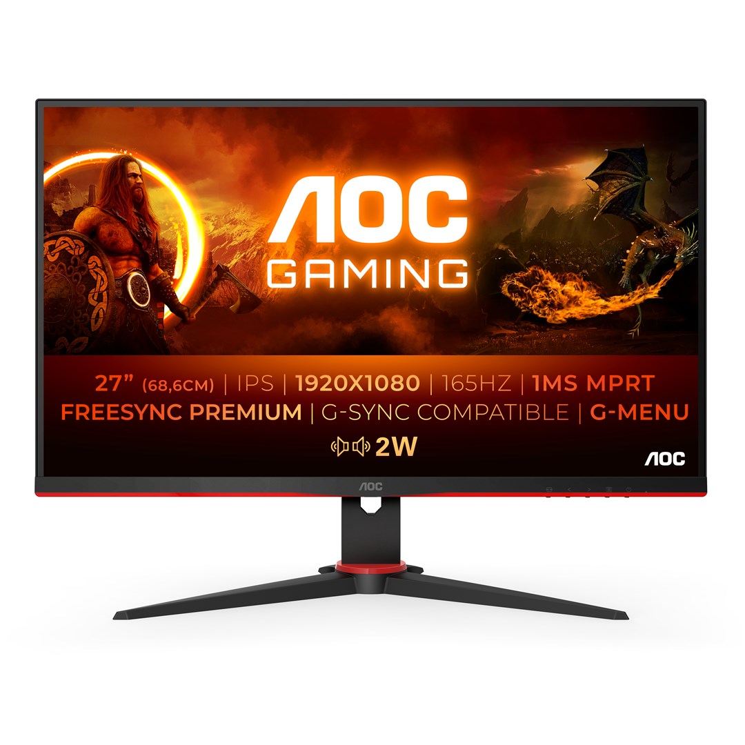 Monitor AOC G2 27G2SPAE/BK, 27", 1920 x 1080, Full HD, 165 Hz, i zi