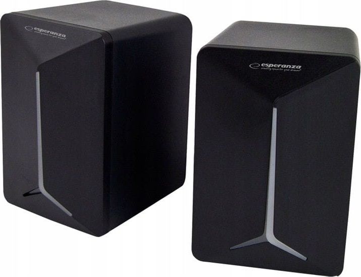 Altoparlantë kompjuteri Esperanza Frevo Rainbow EGS105, stereo, me drita LED, të zinj