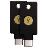 Çelës sigurie Yubico YubiKey 5C NFC, i zi (2 copë)