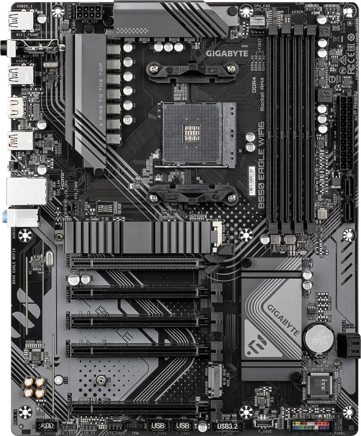 Ploča мајка Gigabyte B550 Eagle WiFi 6, AM4, DDR4 3200MHz, ATX