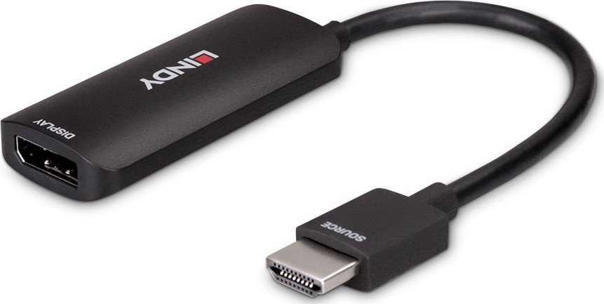 Konvertues HDMI në DisplayPort 1.4 8K60, 48Gbps, 8K, i zi