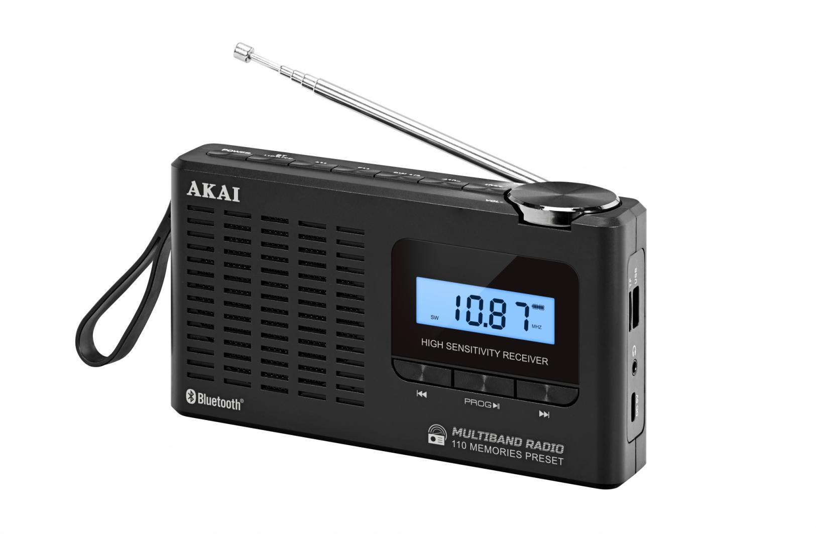 Radio portative Akai APR-600, Bluetooth, AM/FM, e zezë