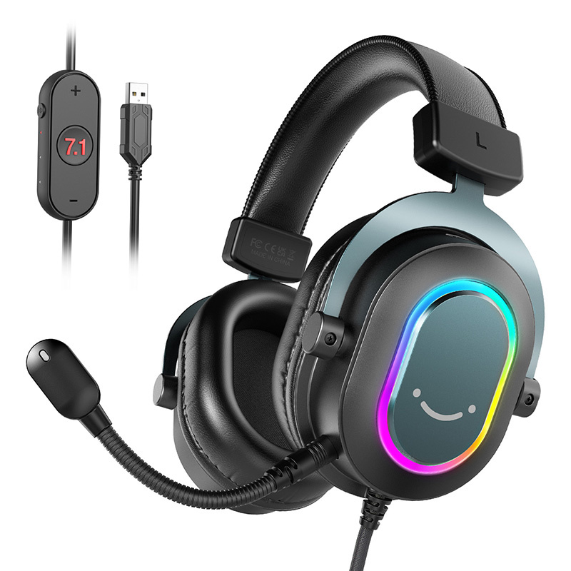 Kufje gaming Fifine H6, me kabllo, 7.1 virtual surround, të zeza