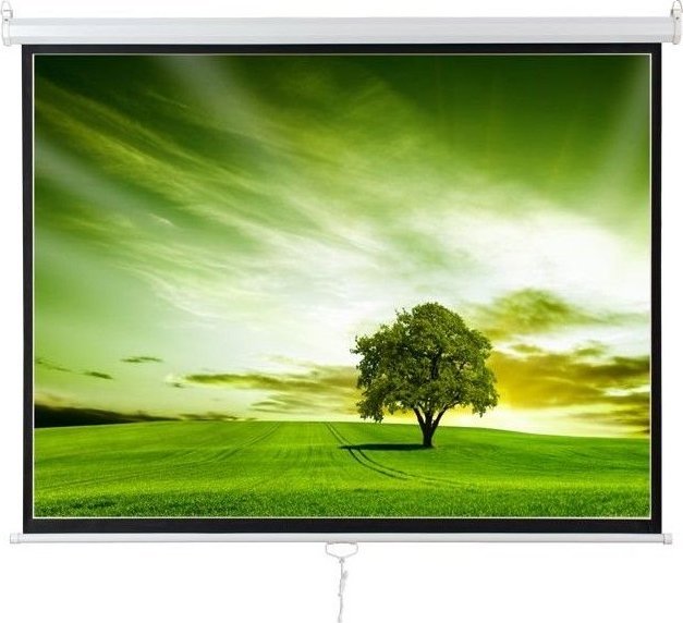 Ekran projekcioni AVELI, 175 x 131 cm, raport 4:3, i bardhë