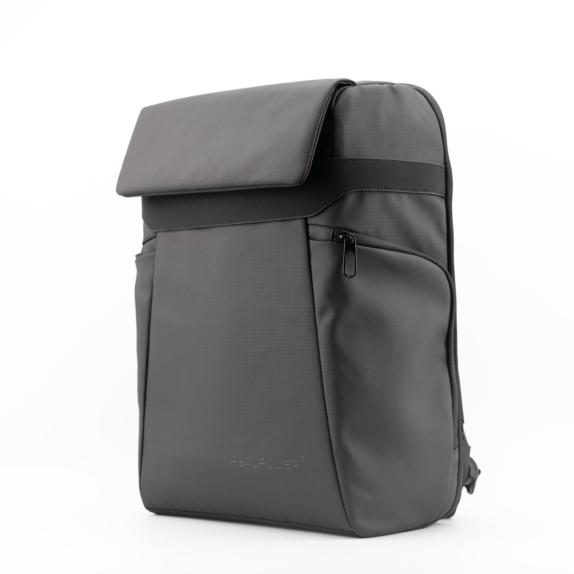 Çantë shpine RealPower TravelBag Pro, TSA, mbyllje magnetike, material 900D anti rrëshqitje, gri