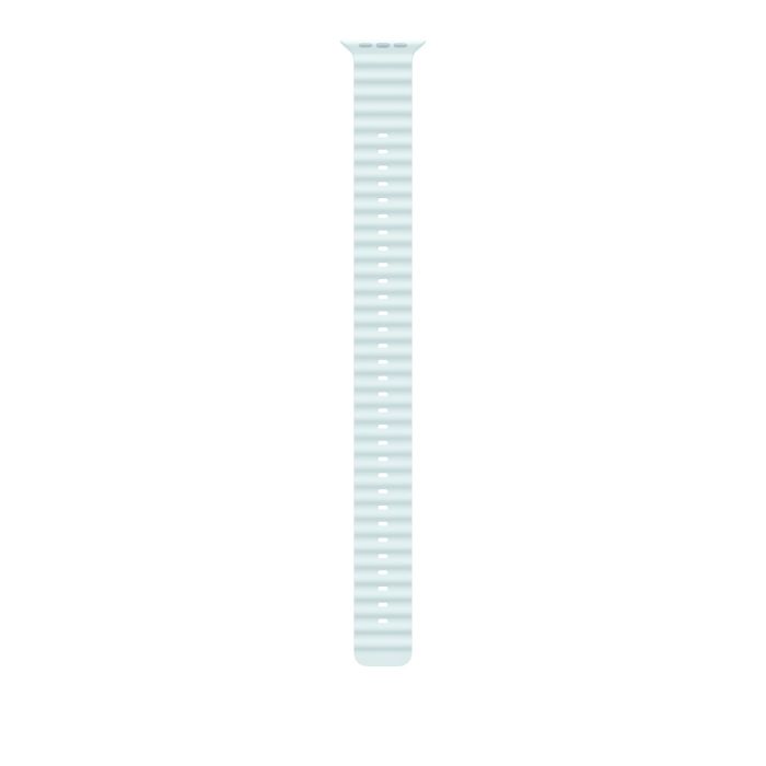 Apple Watch 49mm Band, Ice Blue Ocean Band Extension, Natural Titanium Finish