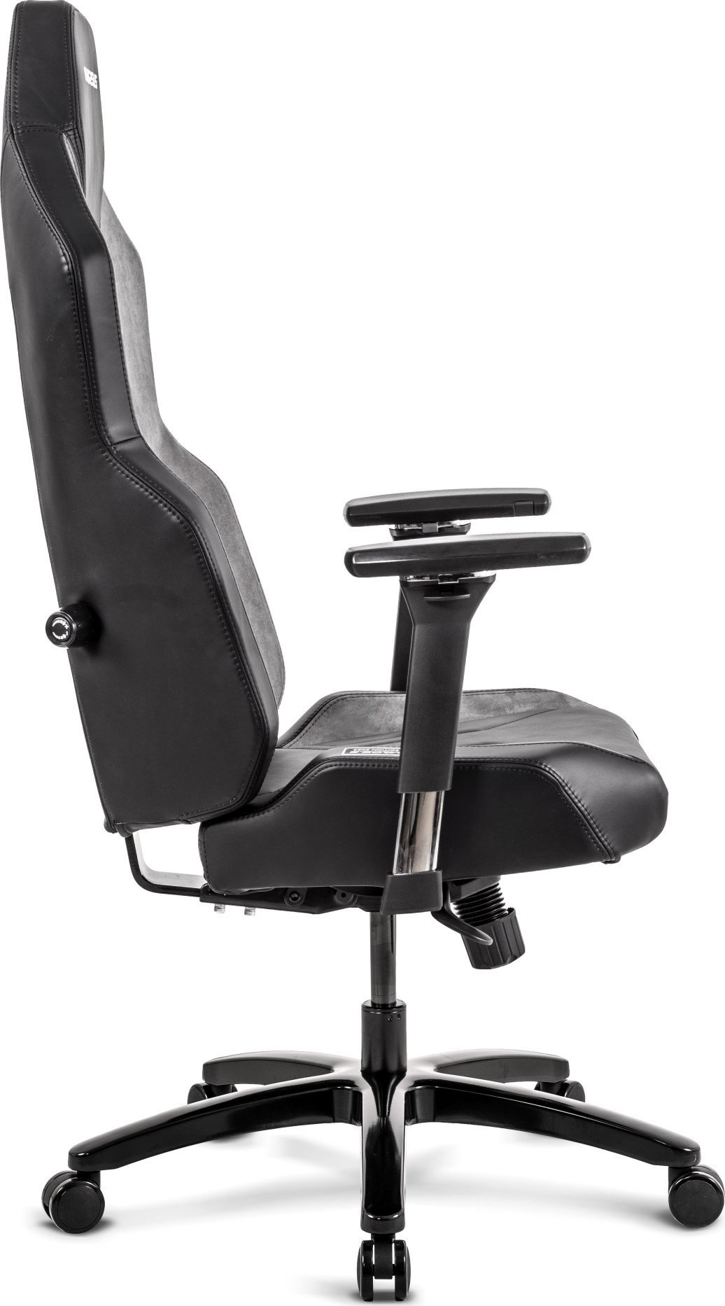 Karrige gaming QUERSUS VAOS.2.2 Titanium Grey, bazë alumini, ergonomike, e zezë e gri
