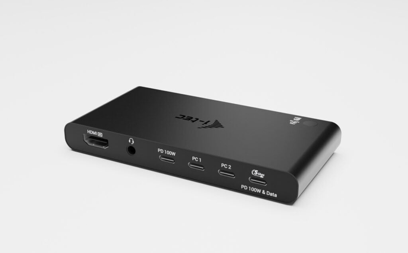 Stacion KVM I-tec Docking Station, HDMI 4K 60Hz, Power Delivery 2x 100W, gri