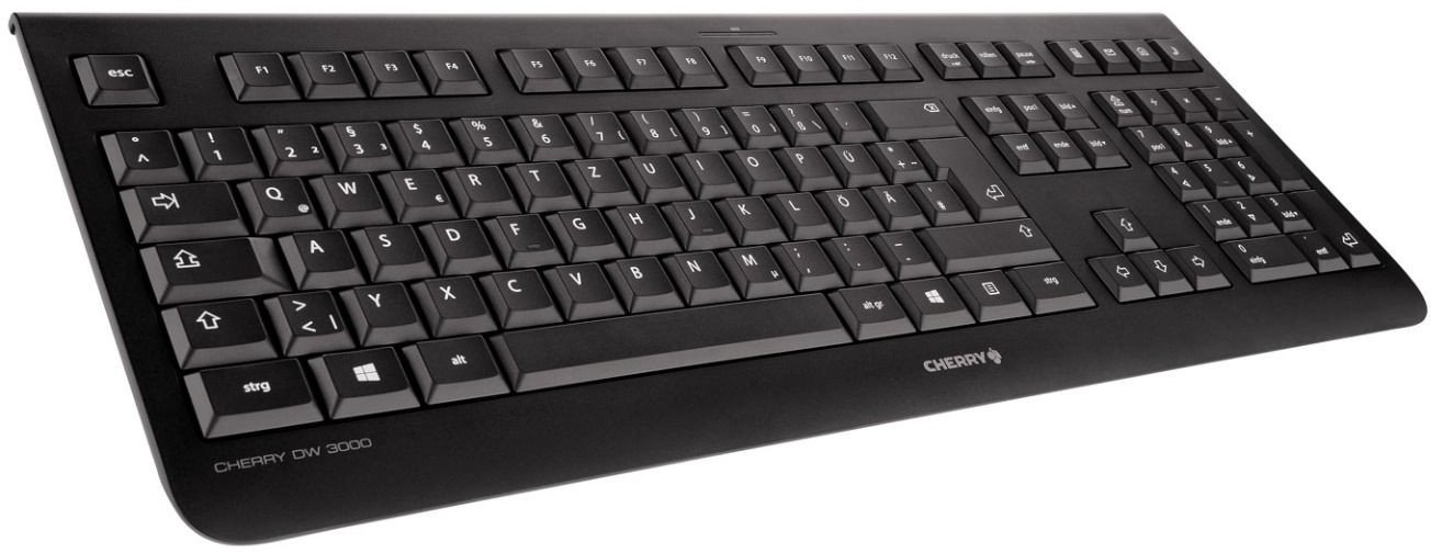 Set tastierë dhe maus CHERRY DW 3000, pa tela RF, AZERTY belg, i zi