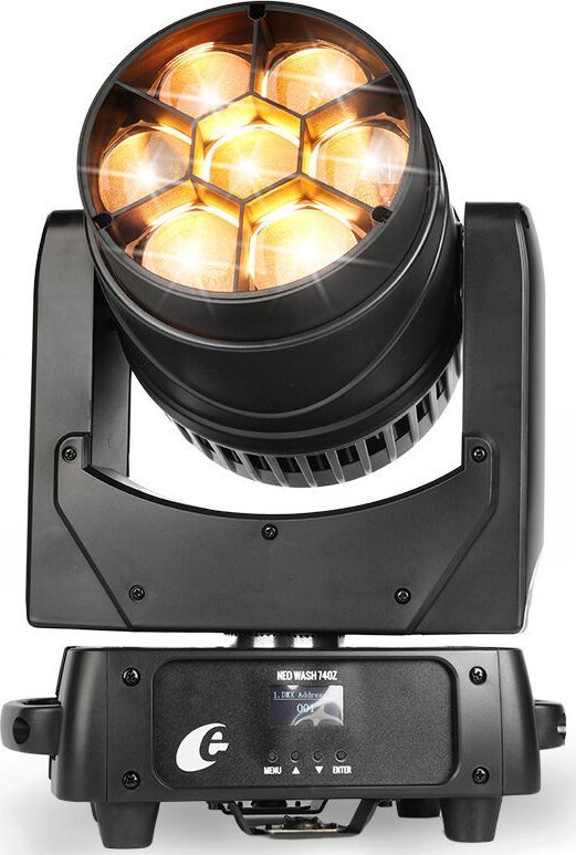 Ndriçues skene LED Evolights Neo Wash 740Z, 280W, RGBL, i zi