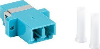 Adapter fibër optike LC UPC MM OM3, duplex, turkez