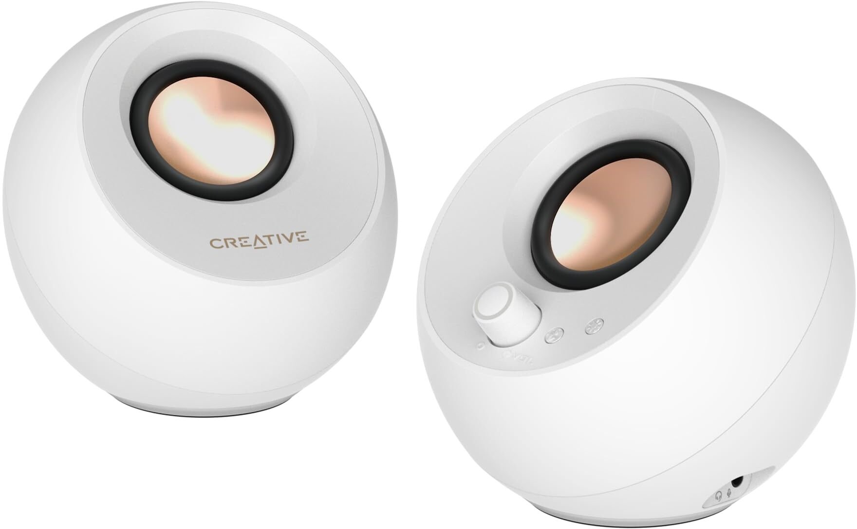 Altoparlantë desktop Creative Pebble Pro, 20W, RGB, të bardhë