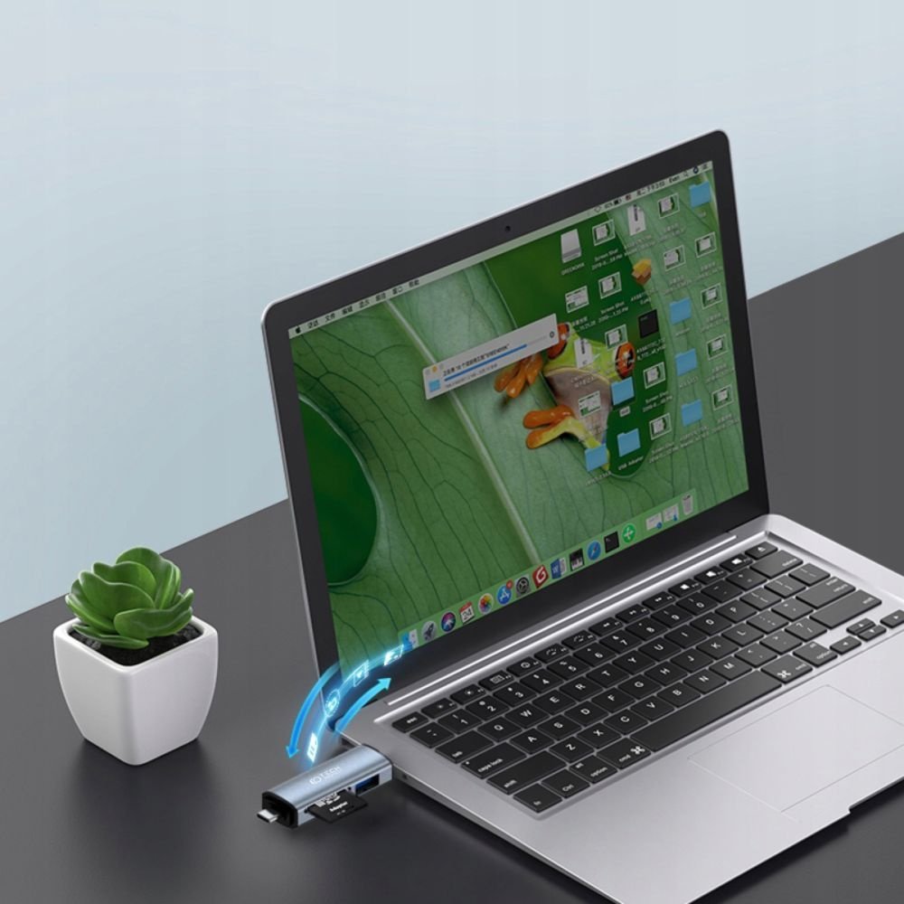 Lexues kartelash Tech-Protect Ultraboost, SD dhe microSD, USB-C dhe USB-A 3.0, argjendtë